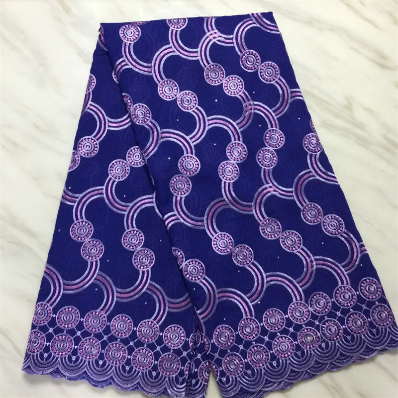 

Cotton Lace Fabric High Quality African Swiss Voile Lace With Stones Embroidery African Lace Fabric For Party Sewing KPL21125