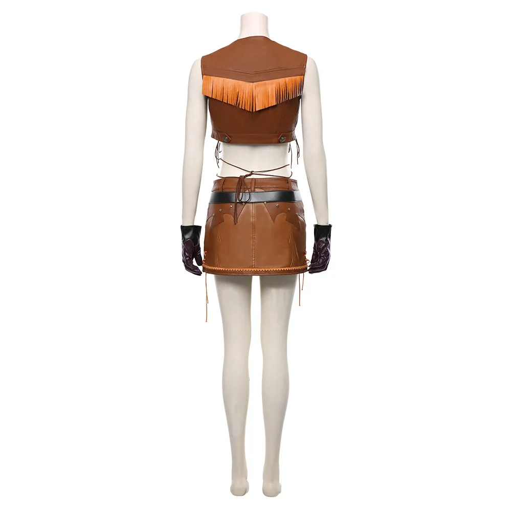 Костюм для косплея финальная фантазия VII ремейк Tifa Lockhart ковбойский костюм топ +