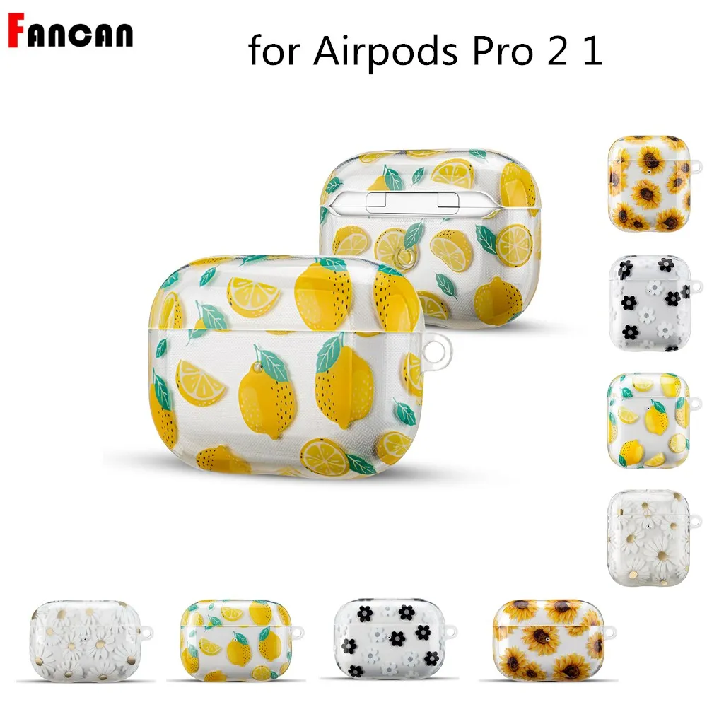 

Прозрачный чехол для наушников Airpods Pro 2 1 с милым подсолнухом Airpods2, роскошный защитный чехол для Apple Airpods 3 2 1, чехол