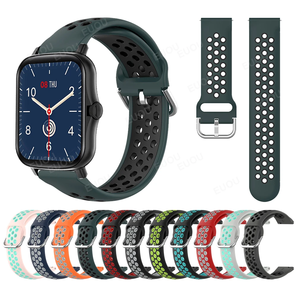 

Easyfit Sports Silicone Strap For COLMI P8 Plus P12 Smartwatch Wristband For COLMI V31/Land 2S Band Bracelet Replace Accessories