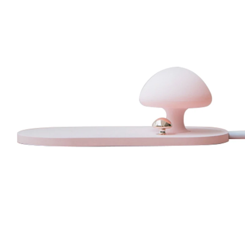 Pink Youpin 3life 314 2.0A Быстрая Зарядка Qi Беспроводное зарядное устройство с грибом usb зарядка ночник для телефона светодиодный настольная лампа - Испускаемый цвет: Pink