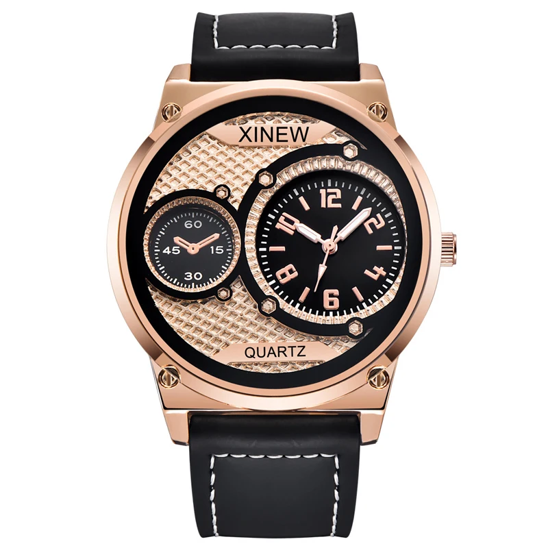 

Men Sports Watch Leather Strap Fashion Quartz Clock Male Military Wristwatches Mens Saat Erkek Men's Analog Watches Reloj Hombre