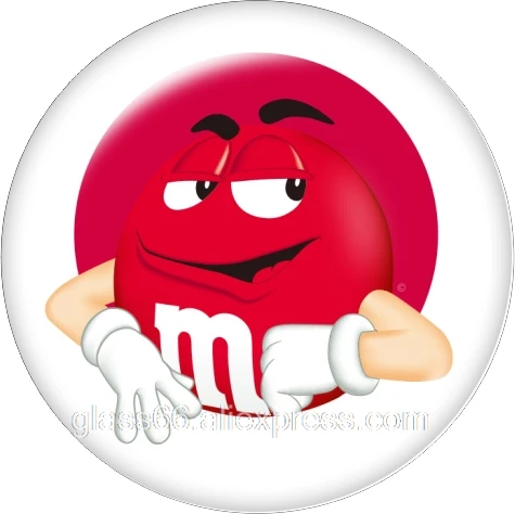 10 шт. смешанные M&M улыбающееся лицо 12 мм/18 мм/20 мм/25 мм круглые фото стекло кабошон демонстрационная плоская задняя часть делая результаты TL464 - Цвет: B6983