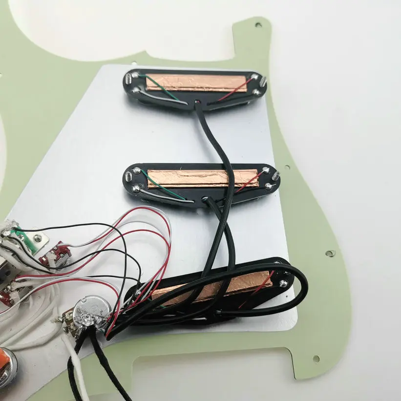 Гитара стиля ST Pickups SSS Humbucker Zebra Guitar Pickguard проводка подходит для Str гитары 20 стилей