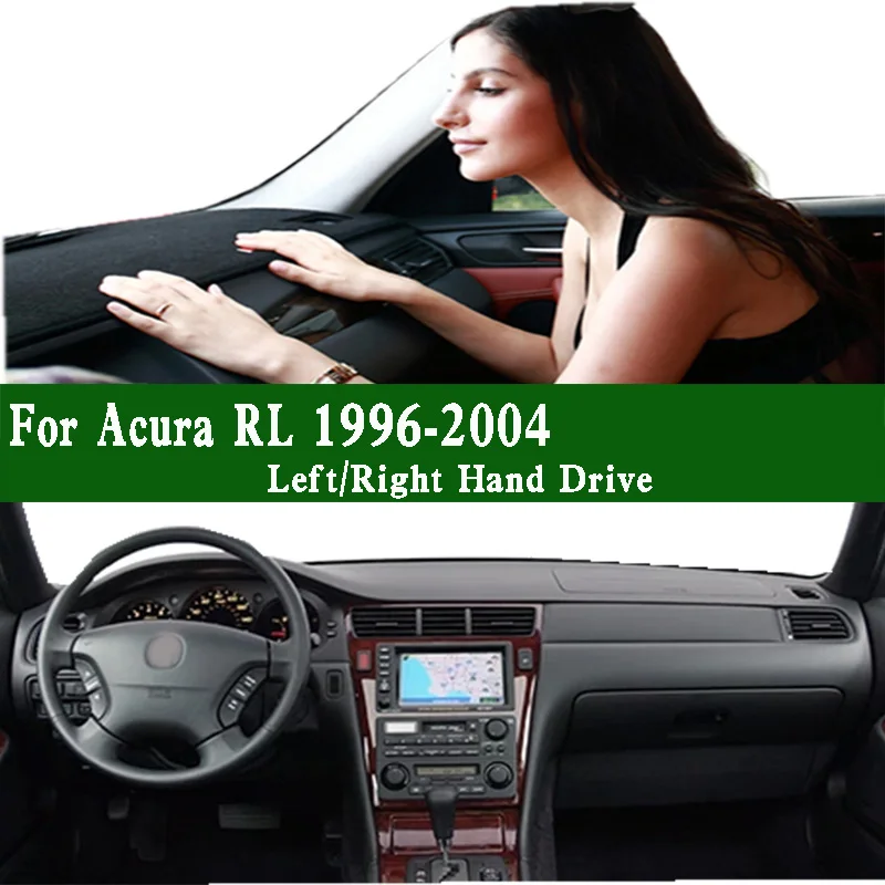 

For Acura RL 3.5 Sedan Ebony 1996-2004 Car Dashmat Dashboard Cover Instrument Panel Protective Pad Dash Anti-Dirt Ornament