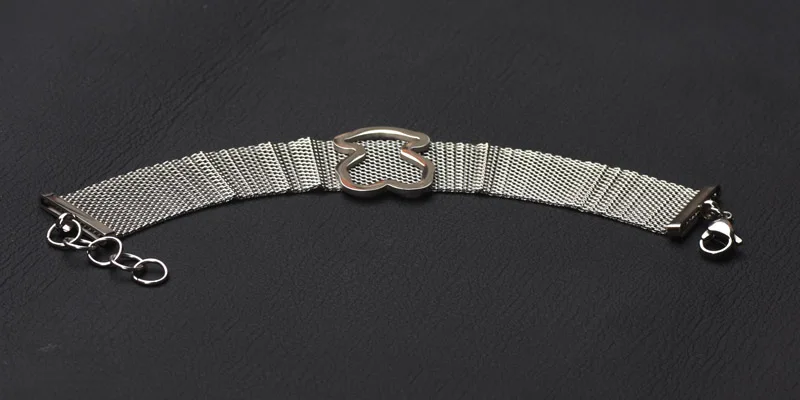 

Fashion Bangle Bracelet Jewelry for Women Girls Stainless Steel Bear New Design Gifts Accessories