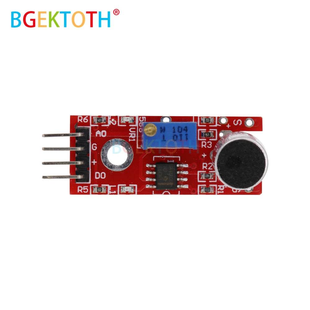 Новинка 4-контактный голосовой модуль датчика обнаружения звука микрофонный