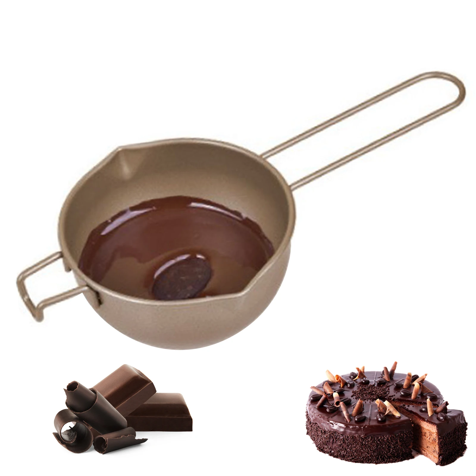 

Melting Bowl Butter Pan Heat-resistant Handle Chocolate Melting Pan Butter Pan Chocolate Butter Cheese Melting Pan