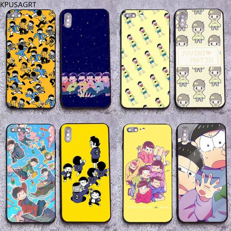 

KPUSAGRT Osomatsu san anime Phone Case for iphone 12 pro max 11 pro XS MAX 8 7 6 6S Plus X 5S SE 2020 XR case