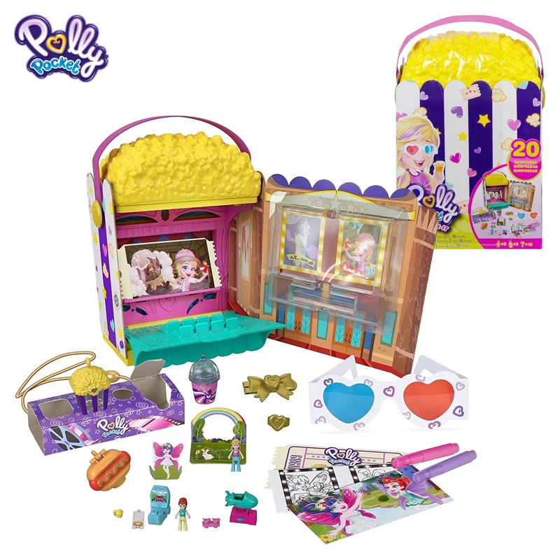 Оригинальная карманная коробка для попкорна Polly сумка кинотеатра мини-кукла