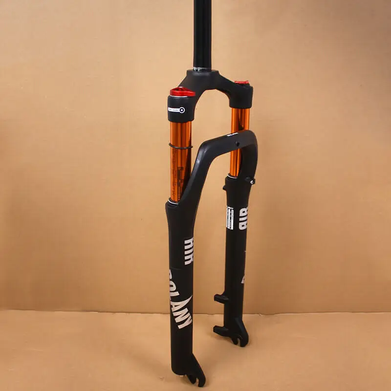 Подвесная вилка BOLANY MTB 26*4," Воздушный амортизатор 1-1/8" Пляжный Снежный велосипед 120 мм TravCel 9 мм QR 1-1/8 безрезьная вилка для горного жира