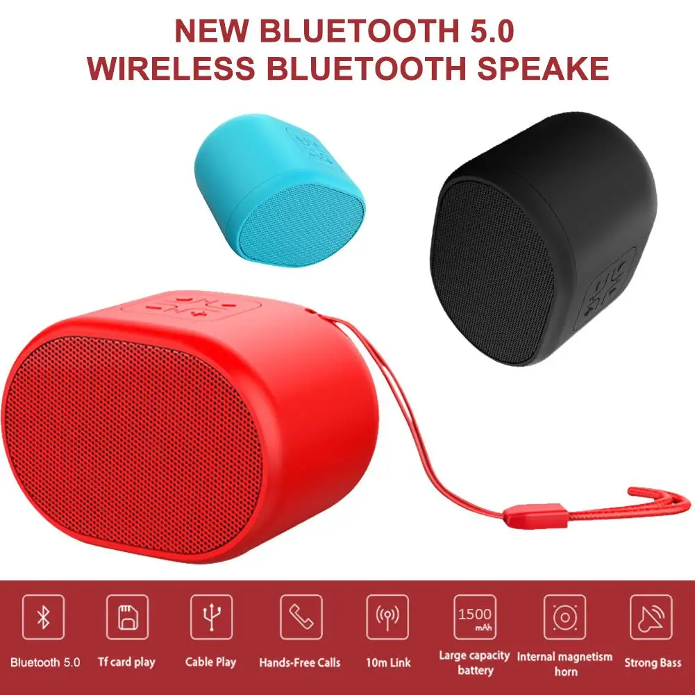 Беспроводной Bluetooth динамик мини аудио TWS Sub Woofer с TF картой HD шумоподавление AUX MP3