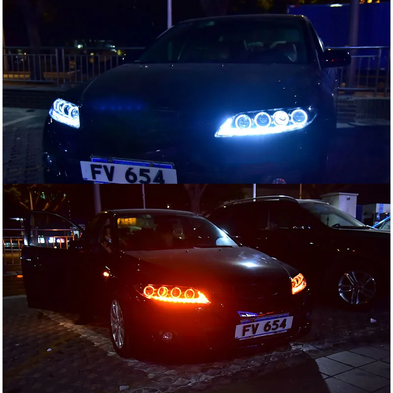 Светодиодный ные фары 2003-2015 ДХО сигнал поворота дальний луч ангельский глаз