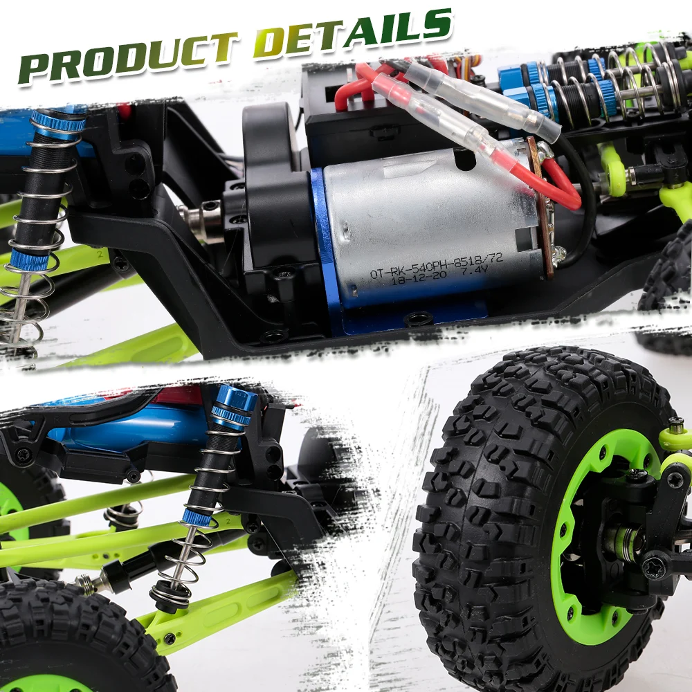 Wltoys 12428 1/12 RC Автомобиль 2,4G 4WD электрический матовый гоночный гусеничный RTR 50 км/ч высокая скорость RC внедорожный автомобиль дистанционного управления автомобиль игрушки