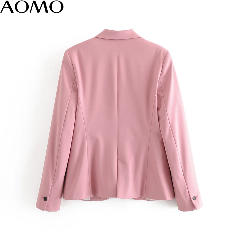 

AOMO fashion women candy color elegant blazer female long sleeve elegant jacket ladies work wear blazer formal suits 6A58A