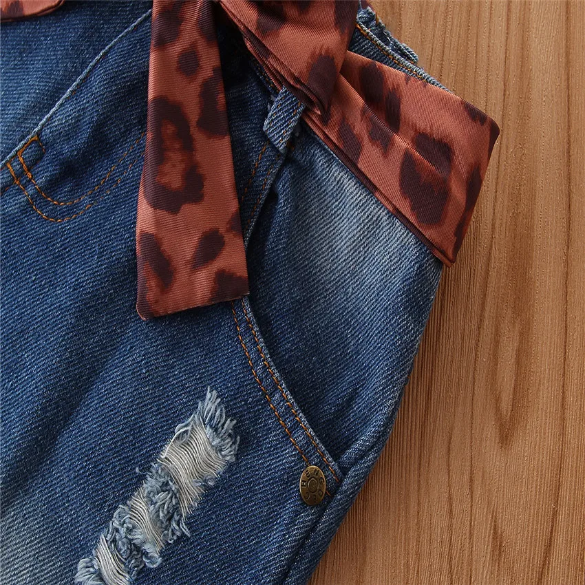 Baby 2Piece Set Spring Fall Toddler Girls Clothes Casual Fashion Hooded Letter T-shirt+Kids Jeans For Children Clothing BC1812-1 | Мать и