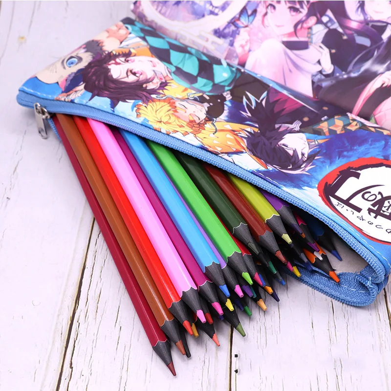 Сумка для карандашей с изображением рассекающего демонов аниме Студенческая