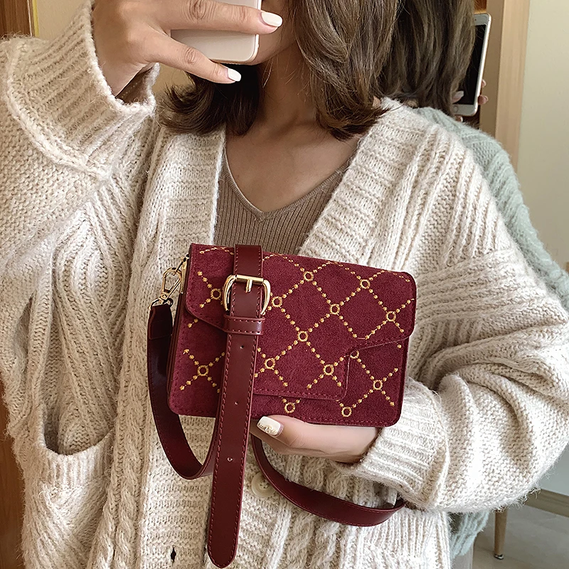 Замшевые Зимние маленькие сумки через плечо для женщин 2019 chian сумка Sac a Основные