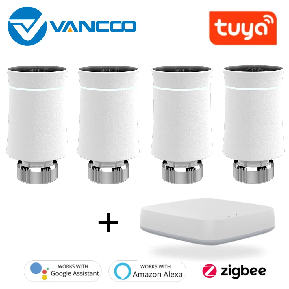 

ZigBee Smart Radiator Actuator Thermostatic Radiator Valve Temperature Controller Voice Control Thermostat Alexa Google Home