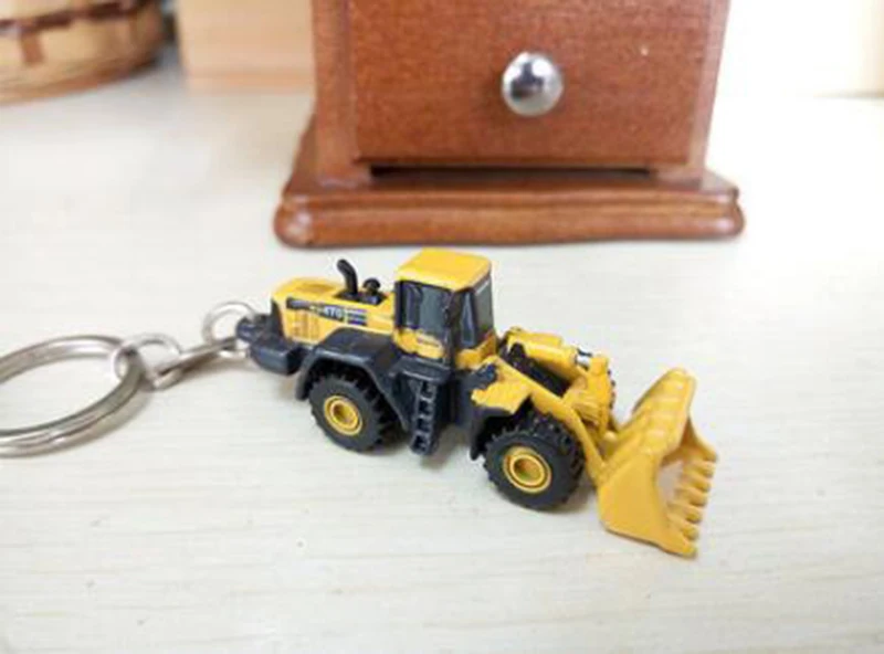 PC210  SK250 Truck Model Keychain Chain Diecast alloy metal Hydraulic Excavator truck model toy engineering truck toy keychain