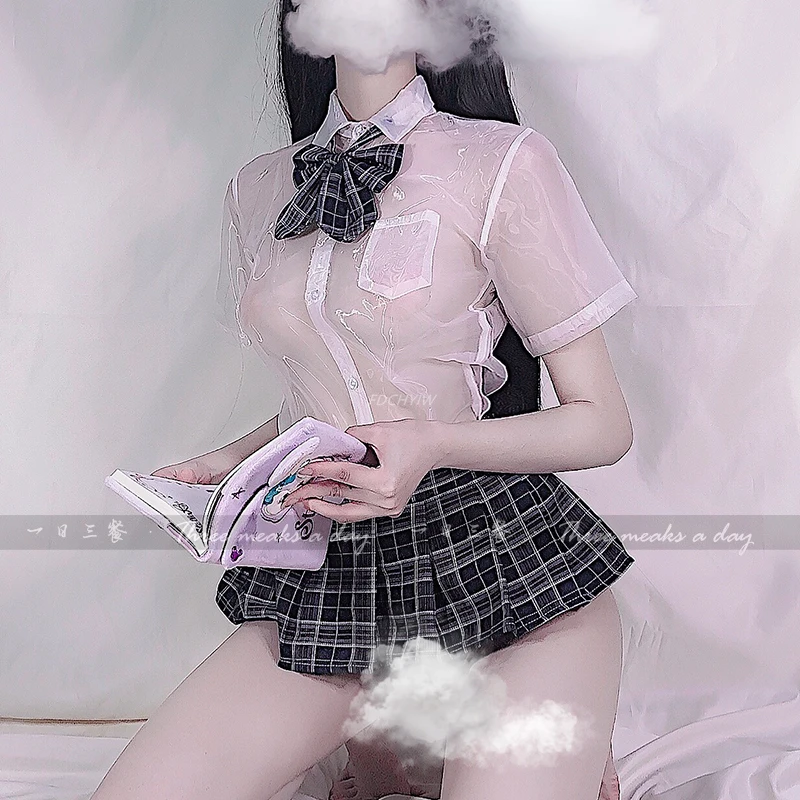 Комплект нижнего белья женский прозрачный кружевной розовый |