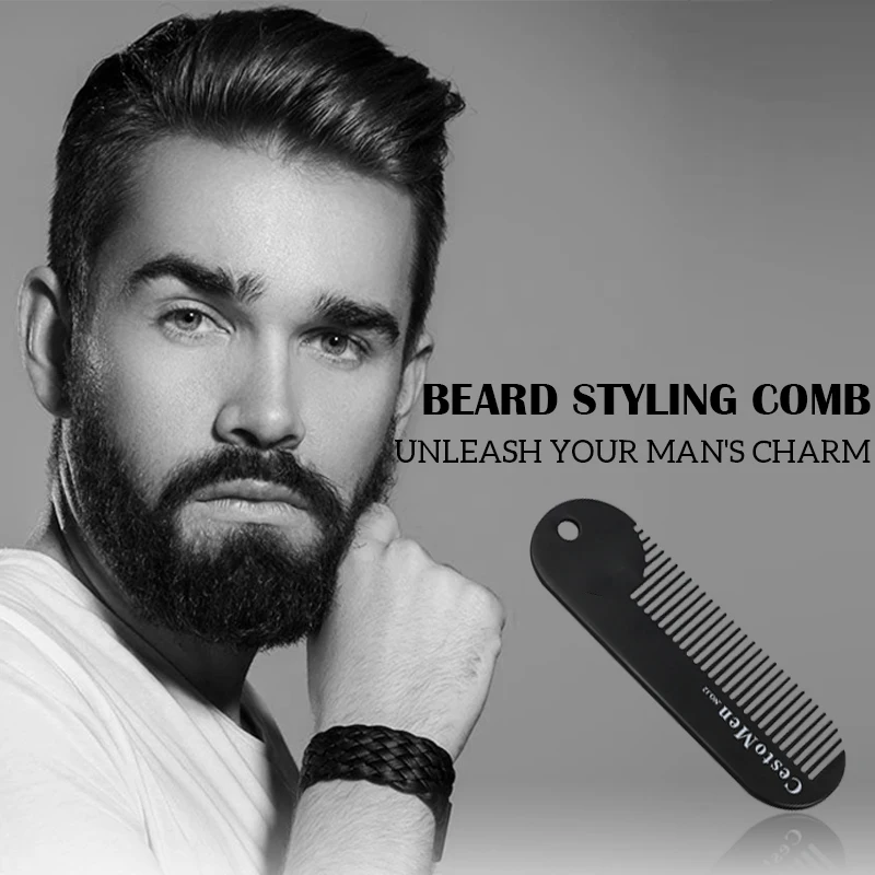 

Beard Styling Comb Hair Comb Zinc Alloy Heat Resistant Comb Quick Hair Styler For Men Hairdressing Hair Styling Tool