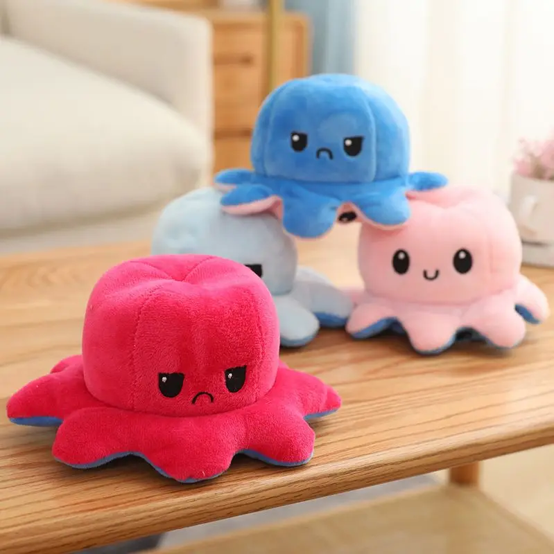 

Juguete Fidget Two-side Octopus Chirdree Doble Multifunction Toys Xmas Simulation Man Octopu Best Decoration Stuffed Octopus