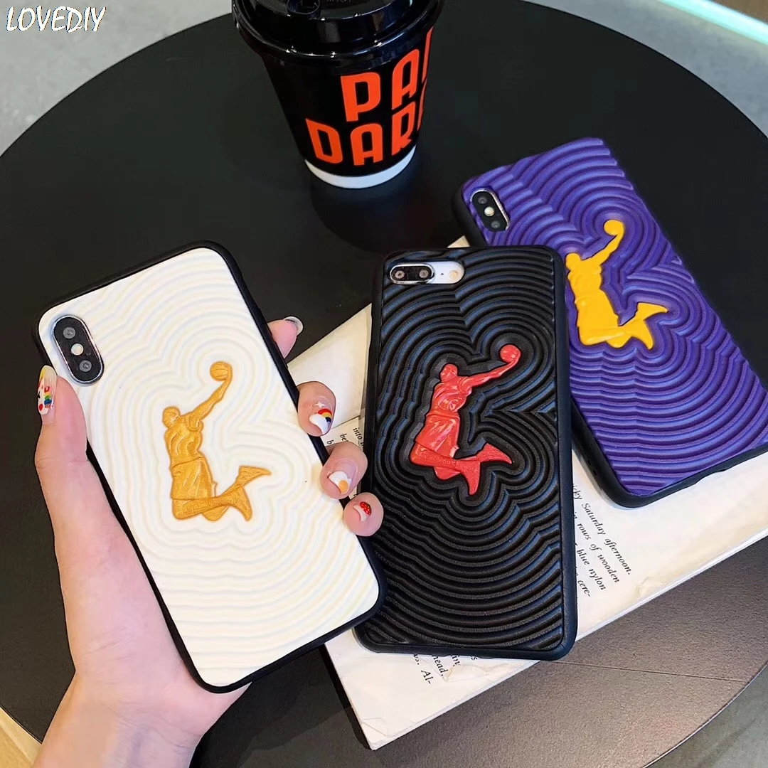 Роскошный баскетбольный король обувь кроссовки James Slam dunk чехол для iPhone X XS Max Xr 7 8 6