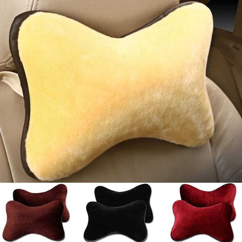 Автомобильные подушки для шеи из искусственного меха одиночный подголовник