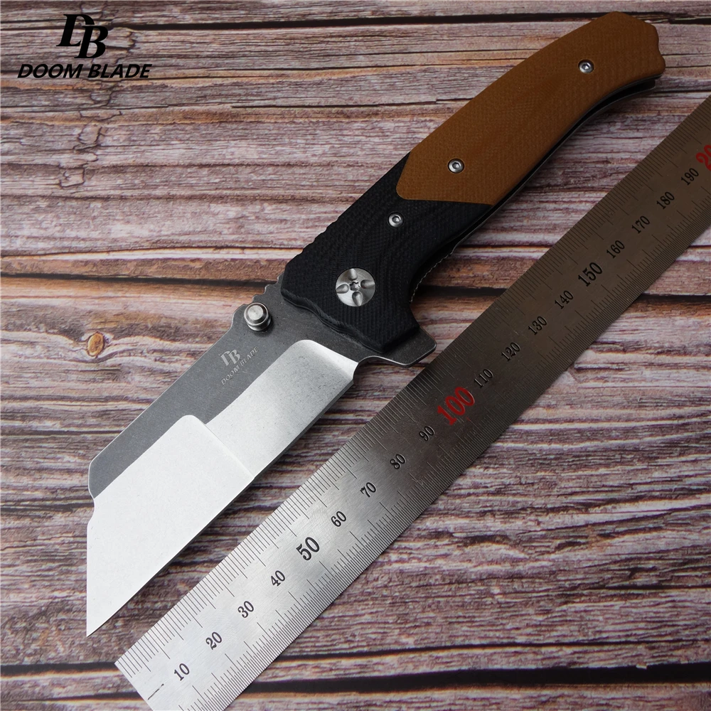 7," FH11 60-61HRC ножи 2 цвета должны убить Флип складной нож шарикоподшипник D2 лезвие G10 Ручка Открытый Отдых Охота EDC инструмент
