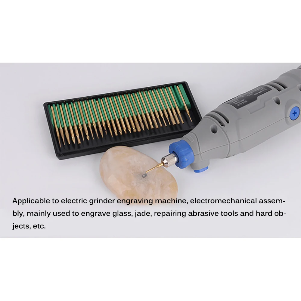 30 шт. 3 мм набор сверл с алмазным хвостовиком аксессуары для хвостовика