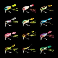 1pc floating fishing lure 40mm 8g mini artificial hard bait crankbait wobblers with spoon resin bait fishing tackle accessories
