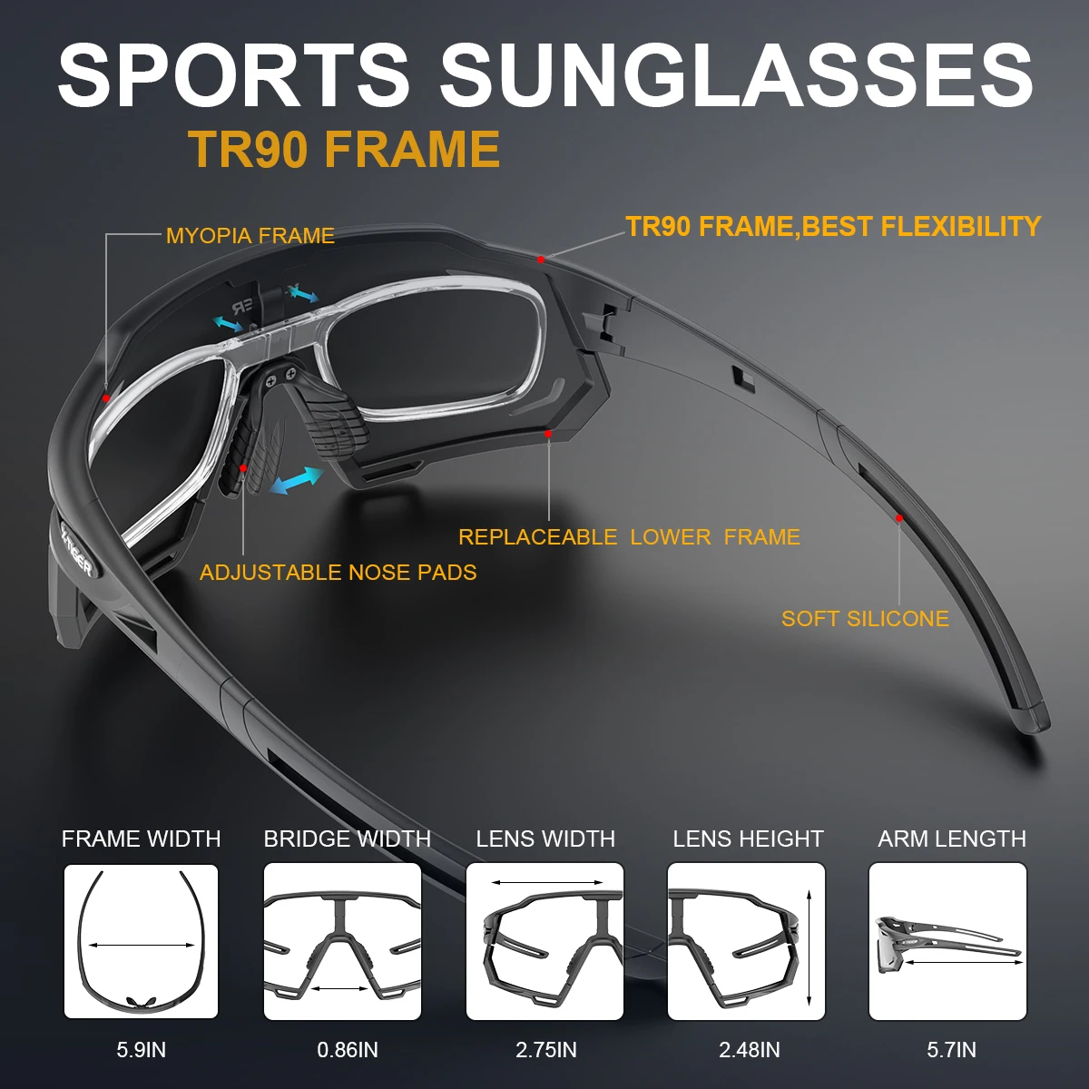 Солнцезащитные очки для велоспорта Поляризованные UV400 X-TIGER |