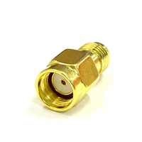 1pc reverse rp sma male inner hole switch sma female rf connector adapter straight goldplated wholesale fast shipping