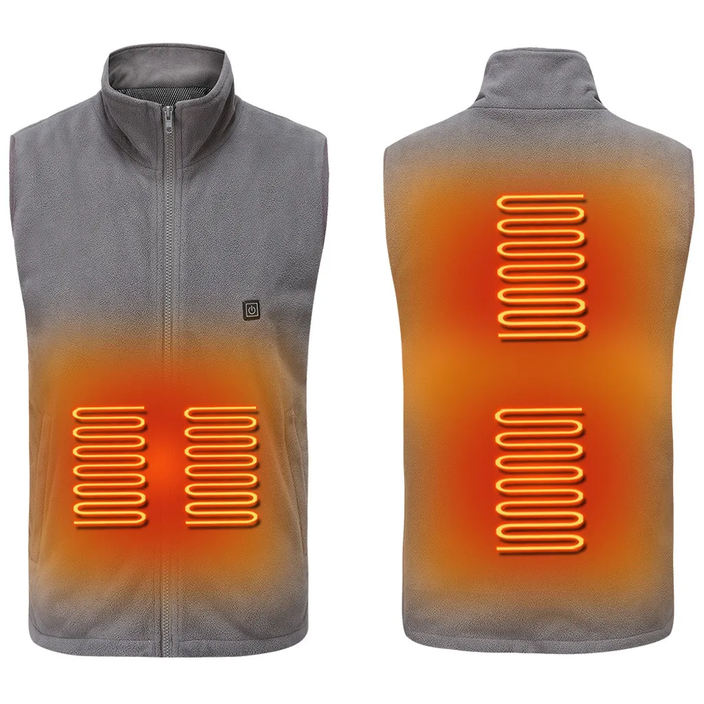 Новинка 2019 зимняя куртка с электрическим подогревом жилет тканевое пальто для