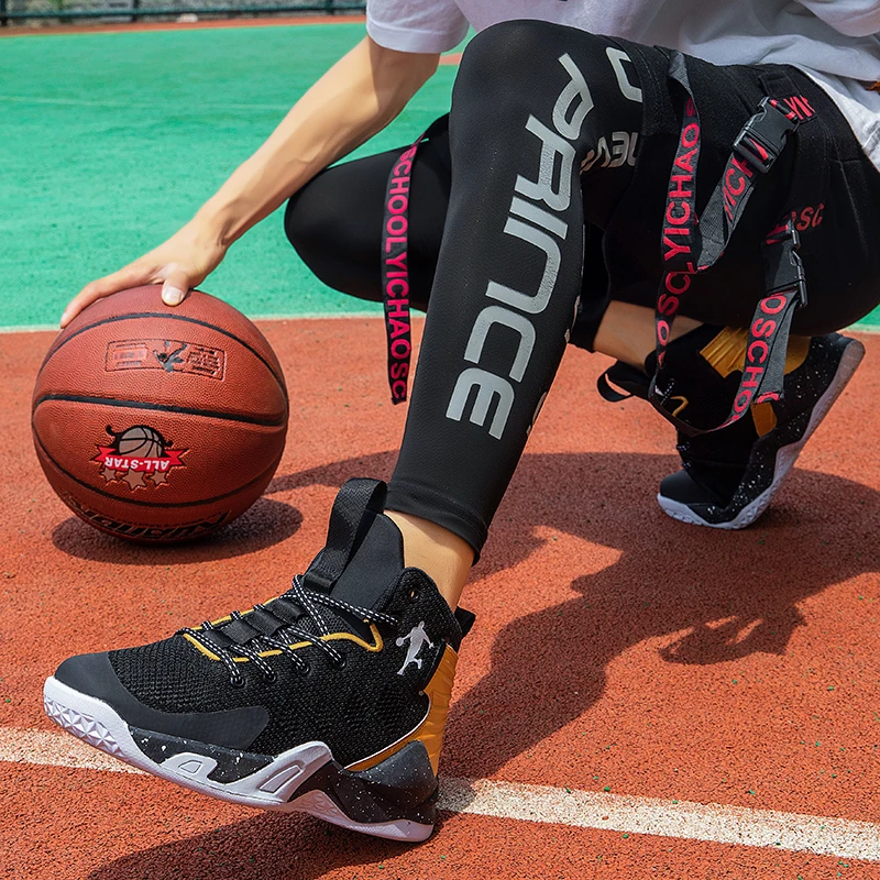 Новый мужской светильник Баскетбольная обувь дышащие противоскользящие