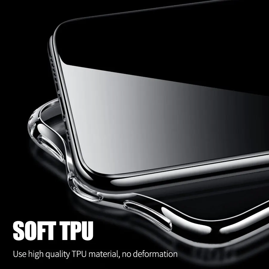 Роскошный прозрачный мягкий чехол из ТПУ для Apple iPhone 11 Pro Max Прозрачный телефона