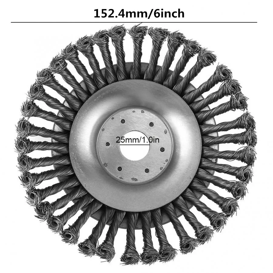 6 Inch 200 стальной провод, триммер для травы, головка кисточки для подноса, резак, роторная установка, режущий край, защита от поломки, безопасный стример для газонов, запчасти, инструмент - Цвет: 6 Inch