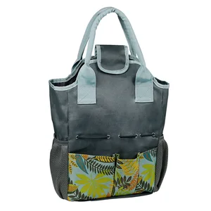 Gardening Tool Bag Garden Tote With Handles Organizer Oxford Cloth Multi Pockets printing garden tool storage bag 10 item image