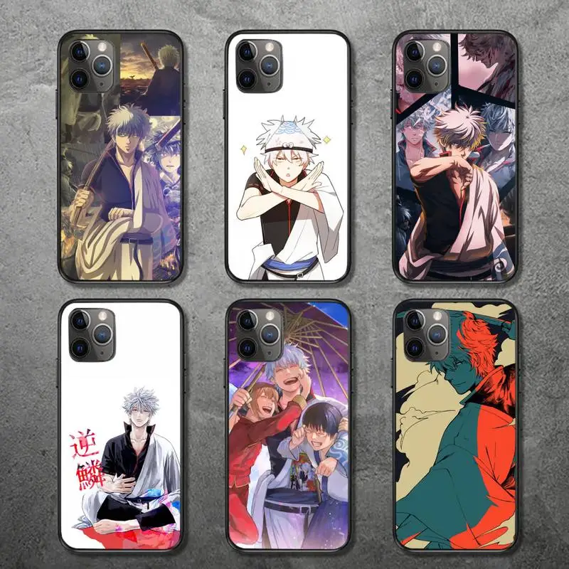 

Anime Gintama Phone Case for iPhone 12 11 mini pro XS MAX 8 7 6 6S Plus X 5S SE 2020 XR