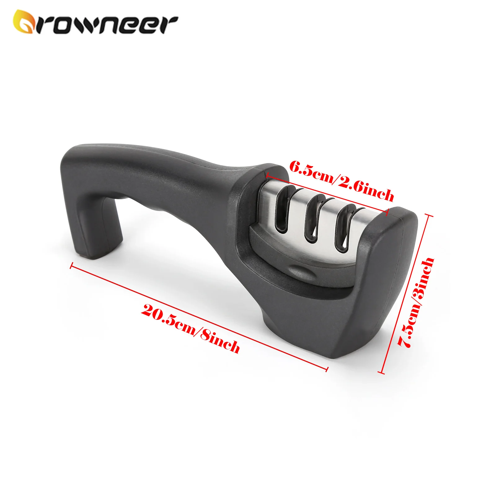 Knife Sharpener Professional Tungsten Diamond Whetstone Sharpening Stone Ceramic Grindstone Household Kitchen Tool Three Stage | Дом и сад