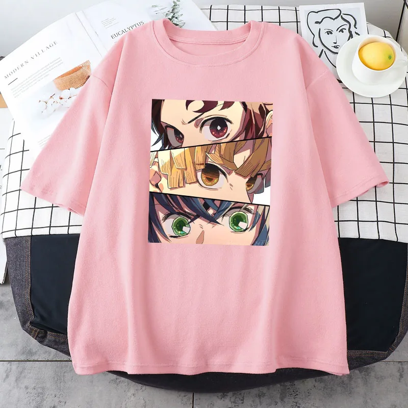 Лидер продаж футболка в стиле японского аниме хип-хоп свободная с коротким
