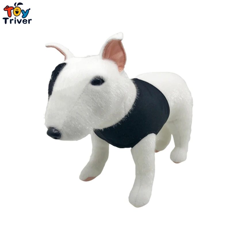 30 см бултерьер собака плюшевая игрушка тройник кукла младенец дети подарок на