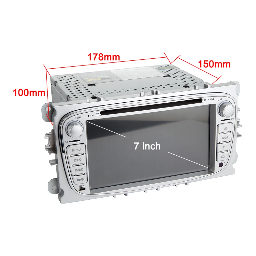 Авторадио 2 Din Android автомобильный DVD GPS плеер для FORD/Focus/Mondeo/S MAX/Galaxy/Kugu 2008 2011