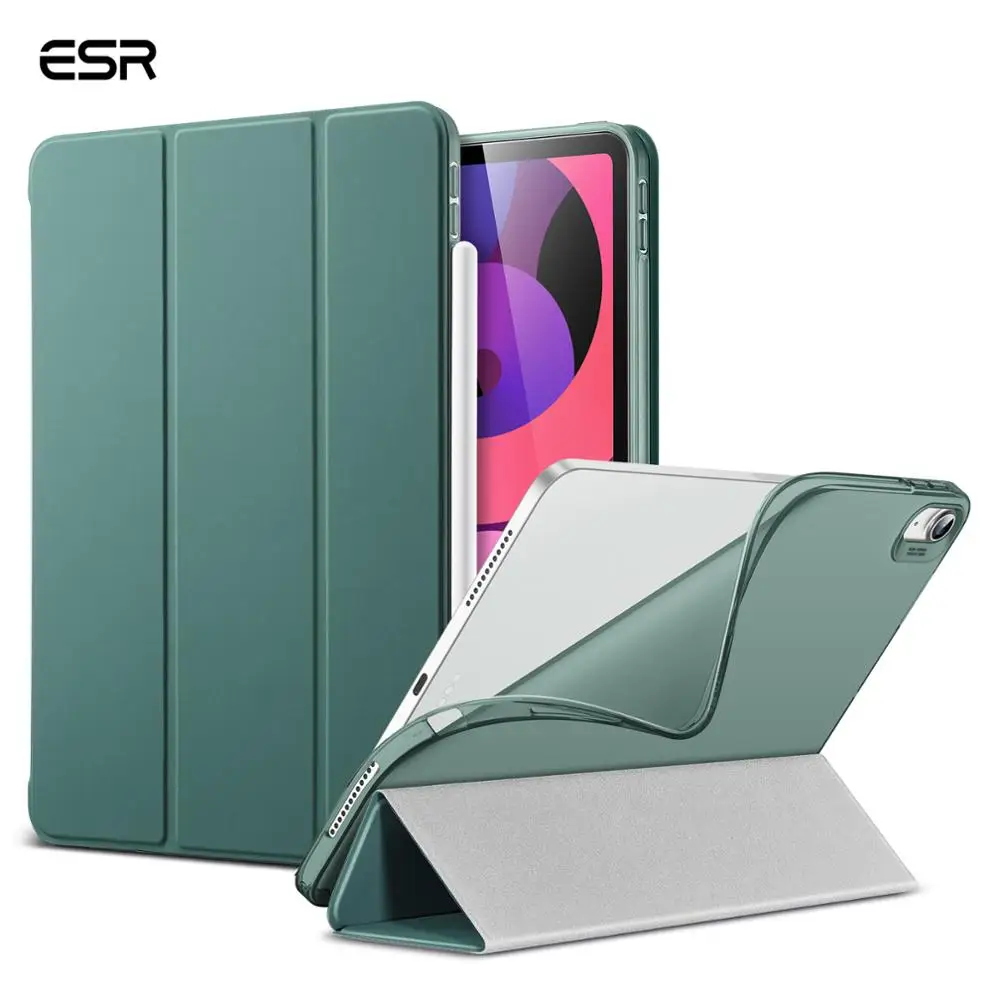 

ESR for iPad Case for iPad Air 4 10.9 Inch 2020 TPU Material Back Stand Case For Coque for iPad Air 4 Generation Cover Air Case