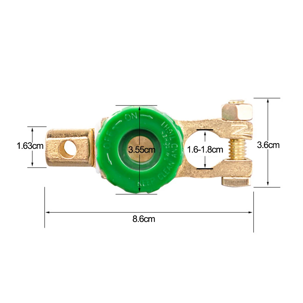 

1Pc Car Motorcycle Battery Terminal Link Quick Cut-off Switch Rotary Disconnect Isolator Car Truck Parts Battery Cut-off Switch