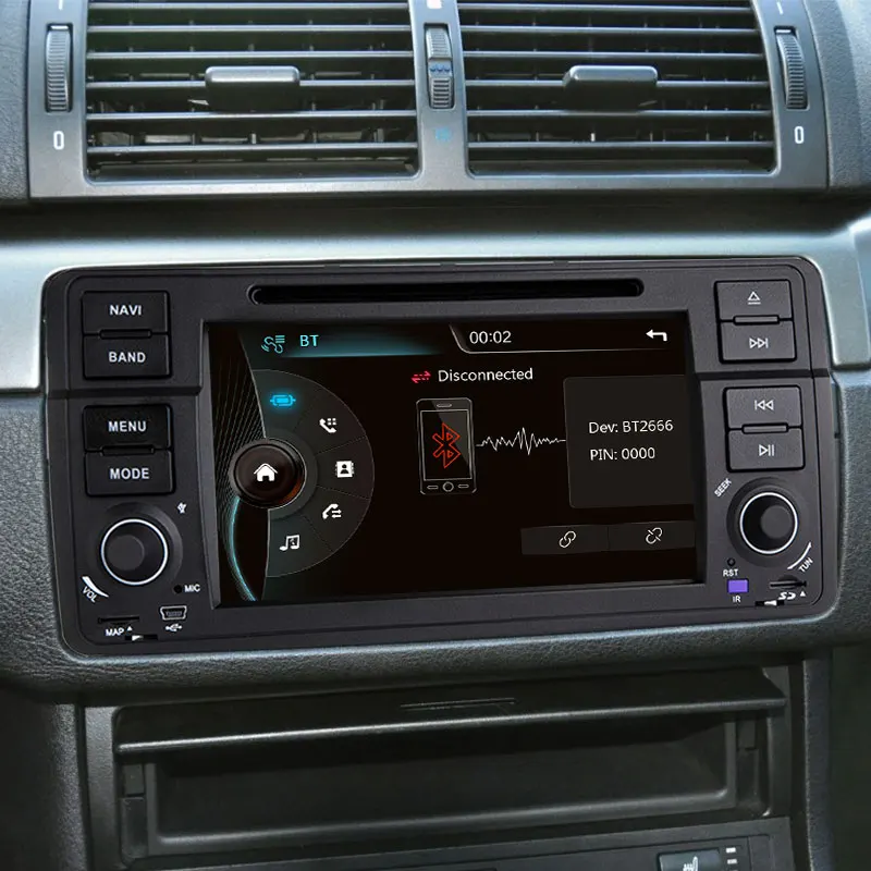 Автомагнитола Xonrich1 Din с GPS навигацией для BMW E46 M3 Rover 75 Coupe 318/320/325/330 DVD мультимедийный