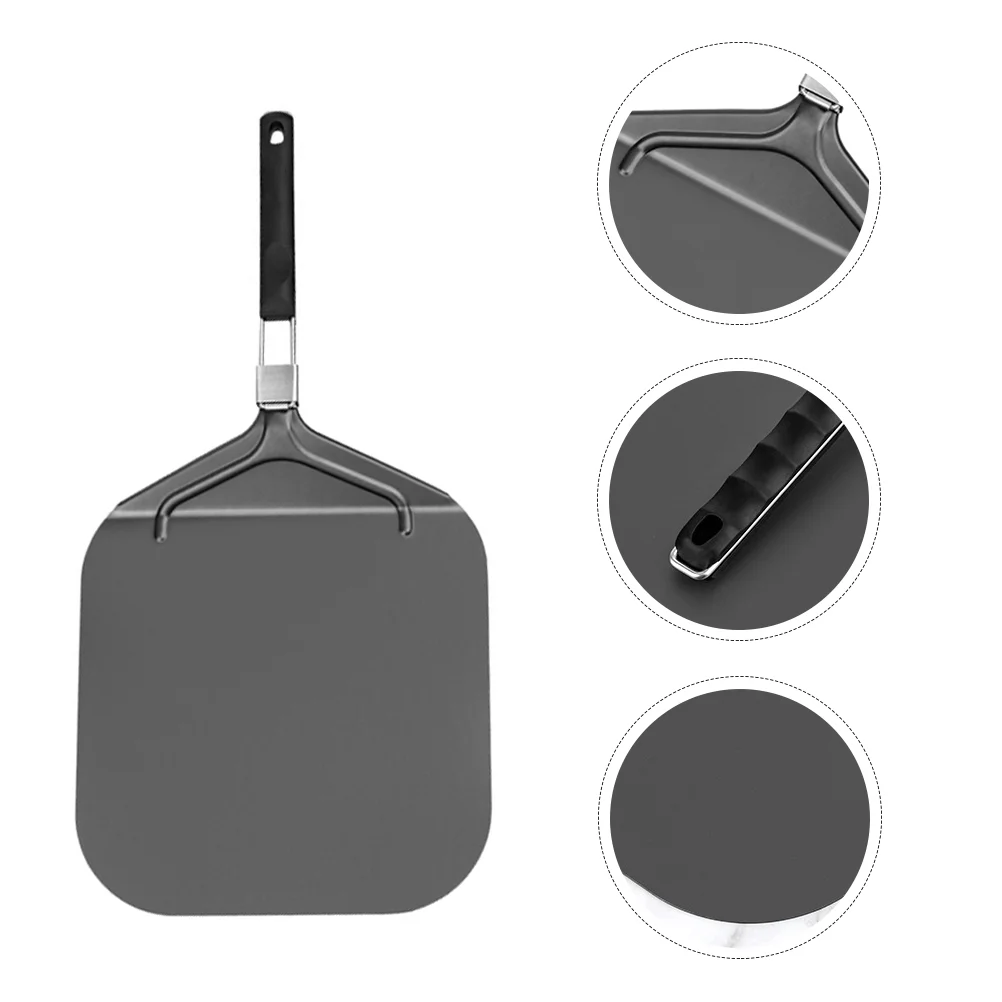 

1 шт. креативный шпатель для пиццы, прочный шпатель для пиццы, шпатель для торта для выпечки (черный)