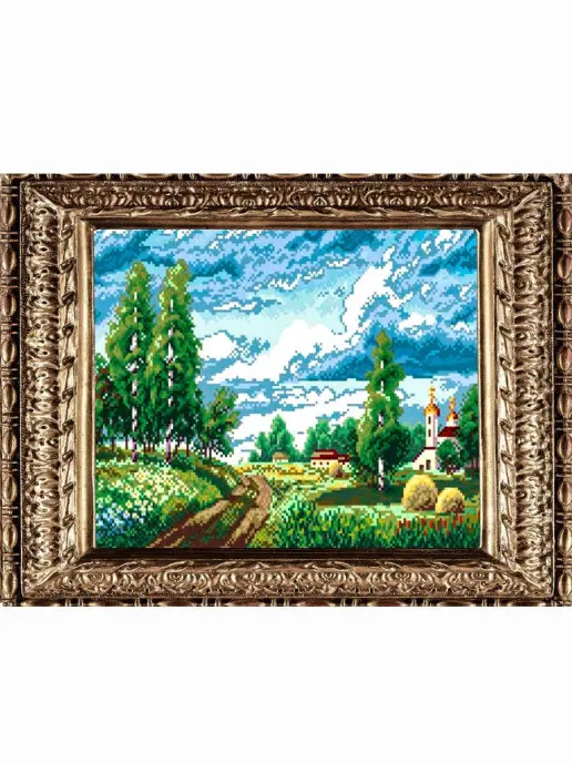 набор для вышивания крестомкартина крестиком 59х45 см | Дом и сад