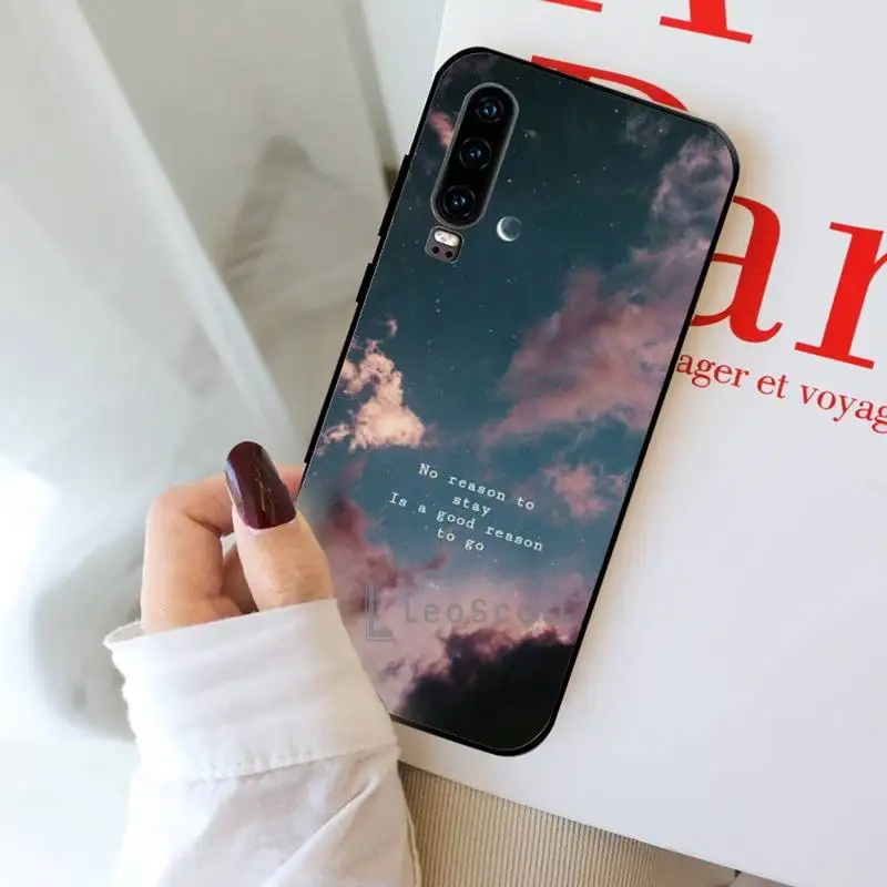 

Sky inspirational quotes text Phone Case For Huawei Y5 Y6 II Y7 Y9 PRIME 2018 2019 NOVA3E P20 PRO P10 Honor 10